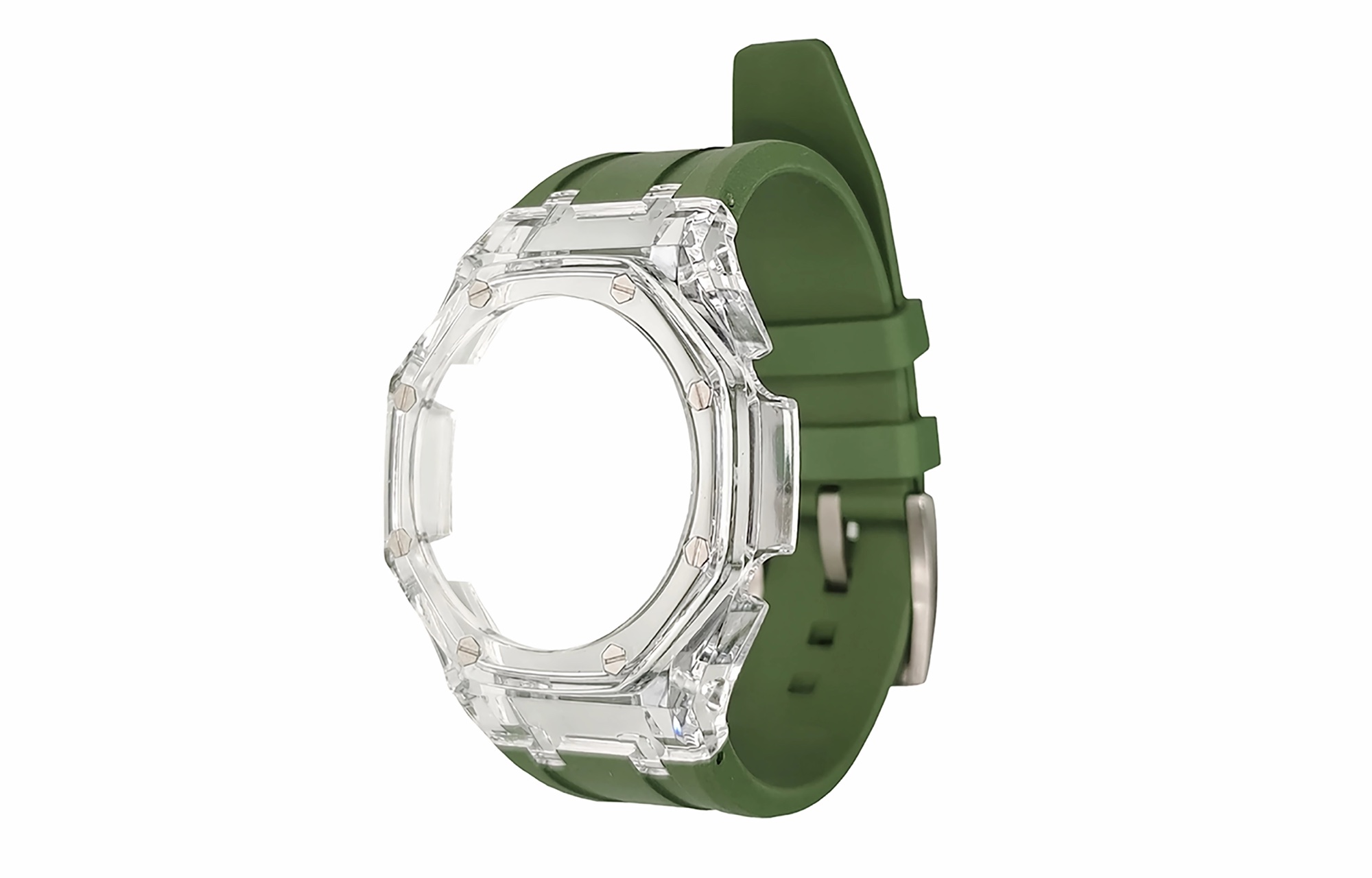 Clear PVC Case and FKM Strap Set for GA-2100 product image Clear PVC Case and FKM Strap Set for GA-2100 product image